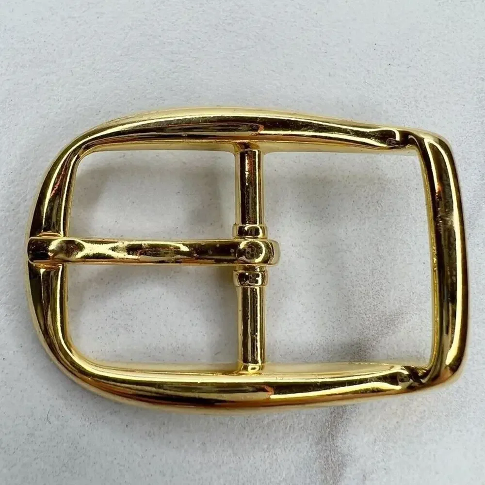 Vintage Gold Tone Simple Basic Belt Buckle for up to 1 Inch Belt